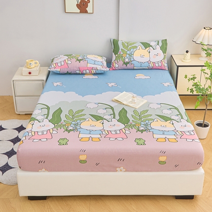 91家纺网 家纺一手货源 找家纺 （总）棉乐町家居  2025新款原棉粗布床笠