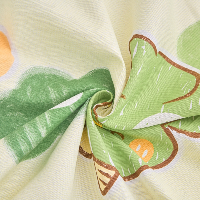 91家纺网 家纺一手货源 找家纺 棉乐町家居  2025新款原棉粗布床笠 兮心