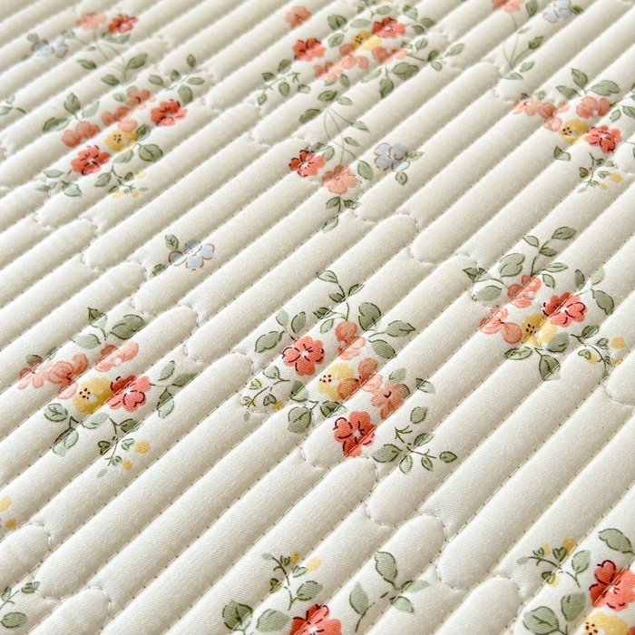 91家纺网 家纺一手货源 找家纺 恒尚居 2025新款全棉床盖床单小清新床垫床褥垫-跑量（四季款） 浪漫花海