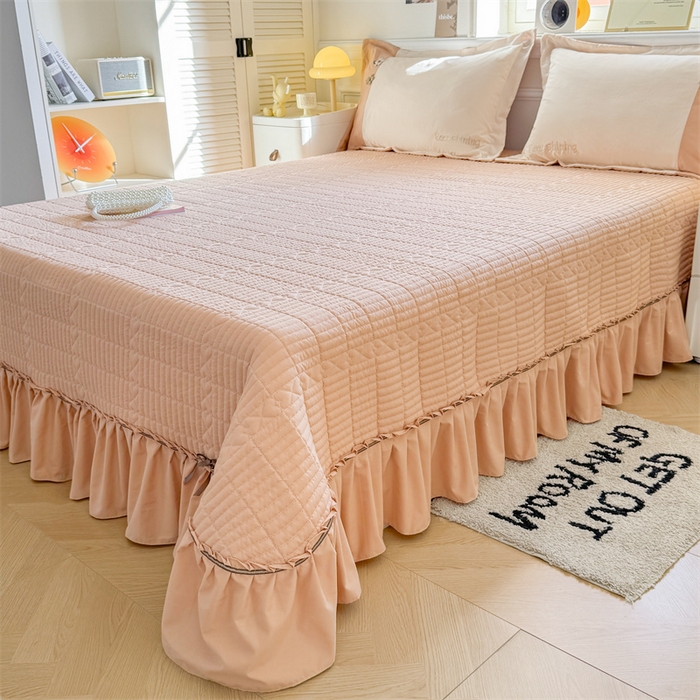 91家纺网 家纺一手货源 找家纺 恒爱家纺 糯糯棉闪耀单床盖 闪耀-米棕