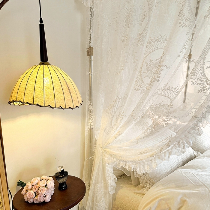 91家纺网 家纺一手货源 找家纺 都市缘蚊帐  2025新款303法式提花蕾丝蚊帐 303薇尔庄园-奶油白