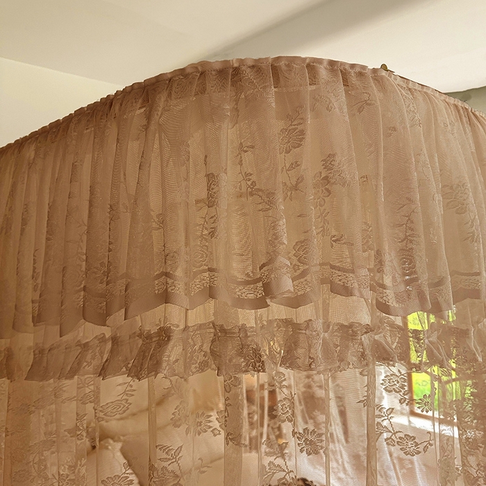 91家纺网 家纺一手货源 找家纺 都市缘蚊帐  2025新款303法式提花蕾丝蚊帐 303可可庄园-奶油玉