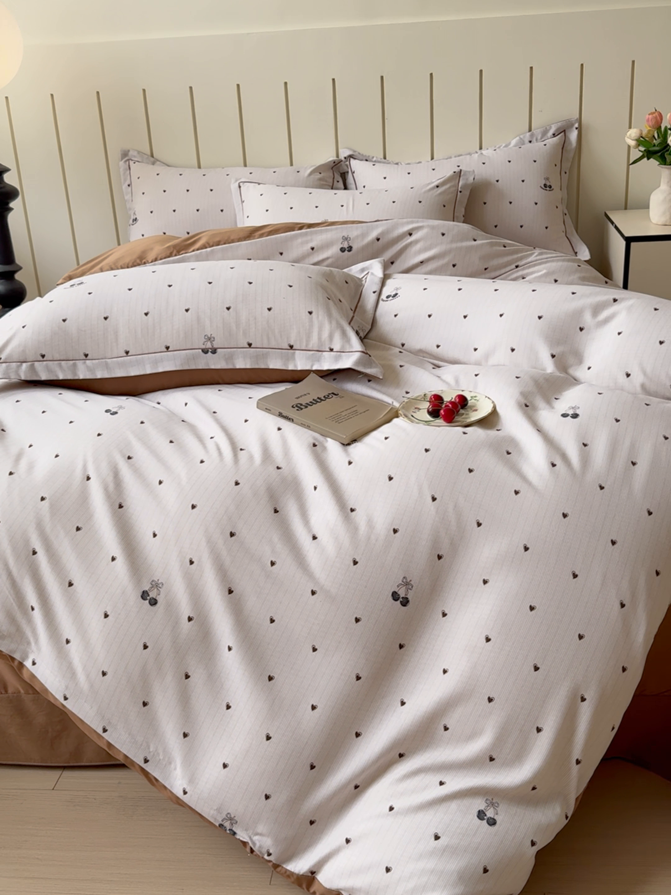 91家纺网 家纺一手货源 找家纺 可思家纺2025新款可思-简单款双层纱套件 小咖心