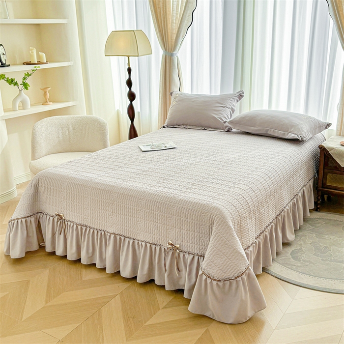 91家纺网 家纺一手货源 找家纺 恒爱家纺 2025糯糯棉庄生梦蝶单床盖 庄生梦蝶-浅灰