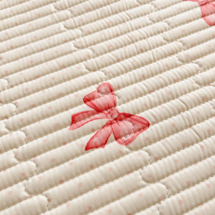 91家纺网 家纺一手货源 找家纺 恒尚居 2025新款全棉床盖床单小清新床垫床褥垫-跑量（四季款） 粉蝴蝶