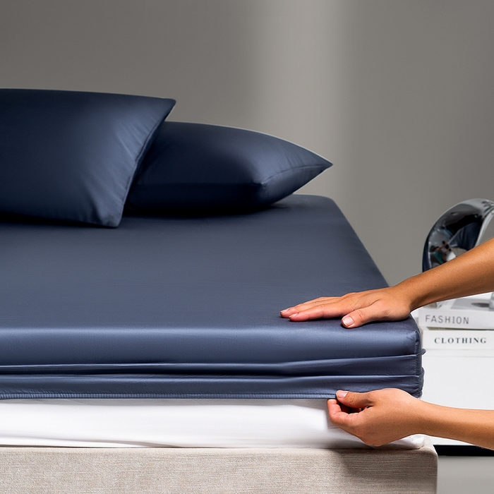 91家纺网 家纺一手货源 找家纺 （总）蓝邻家纺 2025年新款全棉新疆长绒棉单品系列--床笠