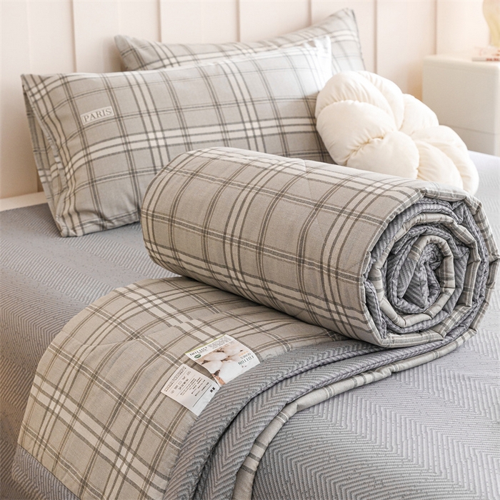 91家纺网 家纺一手货源 找家纺 恬思语家纺 2025新款全棉印花棉花夏被城市生活