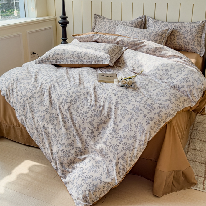 91家纺网 家纺一手货源 找家纺 可思家纺2025新款可思-简单款双层纱套件 木兮