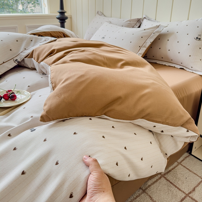 91家纺网 家纺一手货源 找家纺 可思家纺2025新款可思-简单款双层纱套件 小咖心