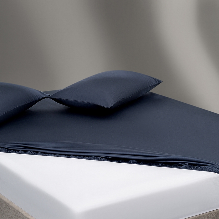 91家纺网 家纺一手货源 找家纺 蓝邻家纺 2025年新款全棉新疆长绒棉单品系列--床笠 时尚灰