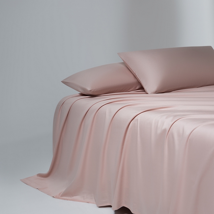 91家纺网 家纺一手货源 找家纺 蓝邻家纺 2025年新款全棉新疆长绒棉单品系列--床单 白桃菜粉