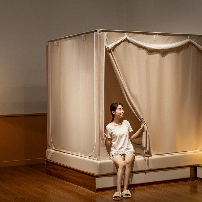 91家纺网 家纺一手货源 找家纺 飞轮海 2025新款全包遮光防蚊蚊帐Z31 香槟