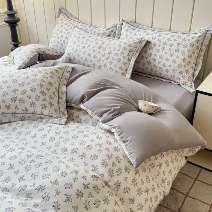 91家纺网 家纺一手货源 找家纺 可思家纺2025新款可思-简单款双层纱套件 萱花