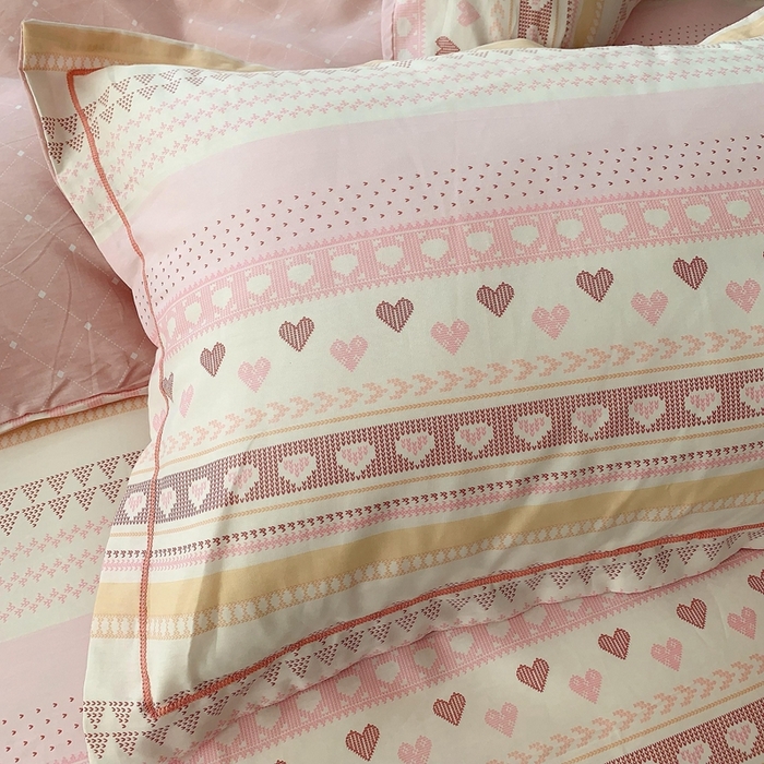 91家纺网 家纺一手货源 找家纺 奈萝家纺2025新款全棉 小号三件套 标准四件套 幸福里粉