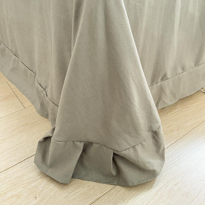 91家纺网 家纺一手货源 找家纺 新印象 2025新款有氧针织棉双层纱四件套梵花