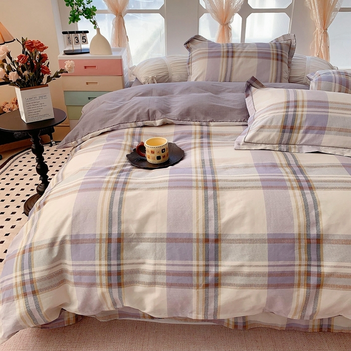 91家纺网 家纺一手货源 找家纺 奈萝家纺2025新款全棉 小号三件套 标准四件套 青春格调