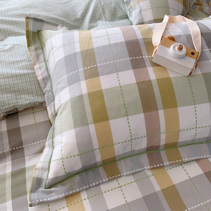 91家纺网 家纺一手货源 找家纺 奈萝家纺2025新款全棉 小号三件套 标准四件套 西格绿