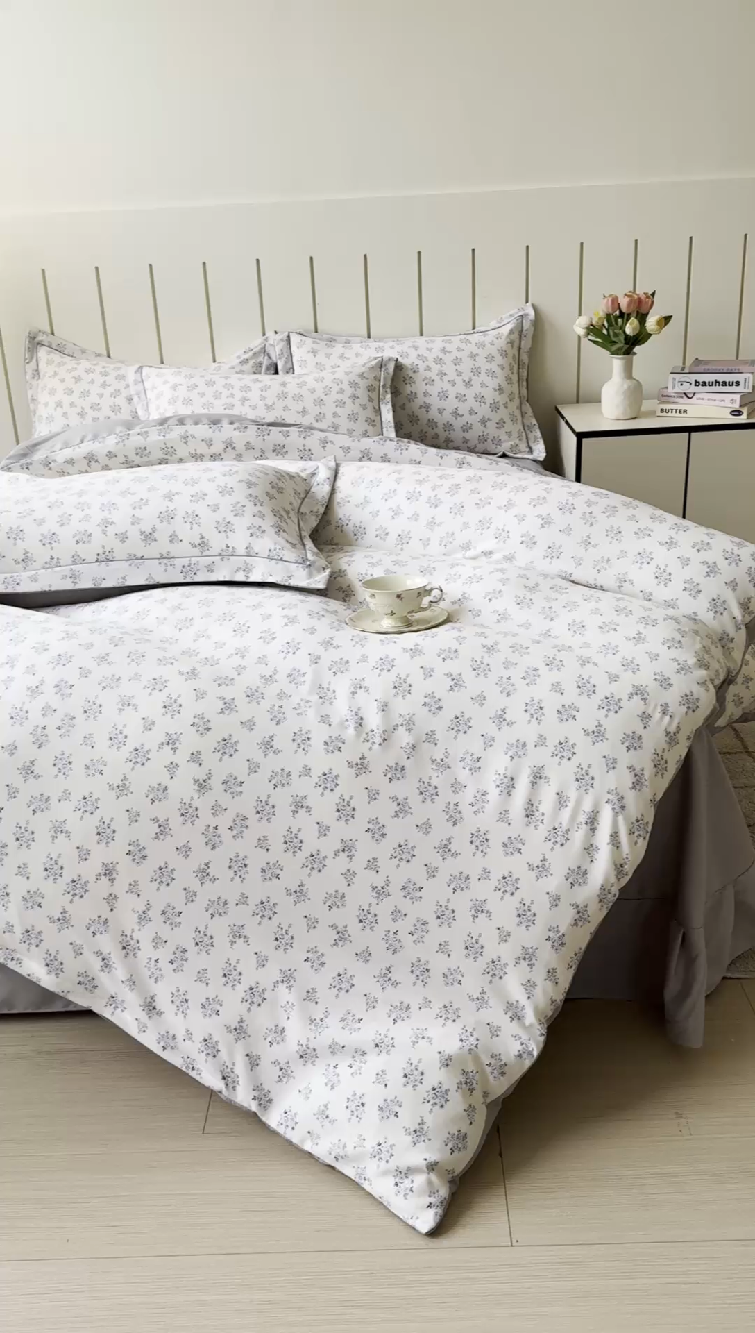 91家纺网 家纺一手货源 找家纺 可思家纺2025新款可思-简单款双层纱套件 萱花