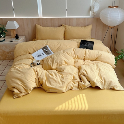 91家纺网 家纺一手货源 找家纺 （总）雅居纺家纺 2025全棉色织水洗棉四件套