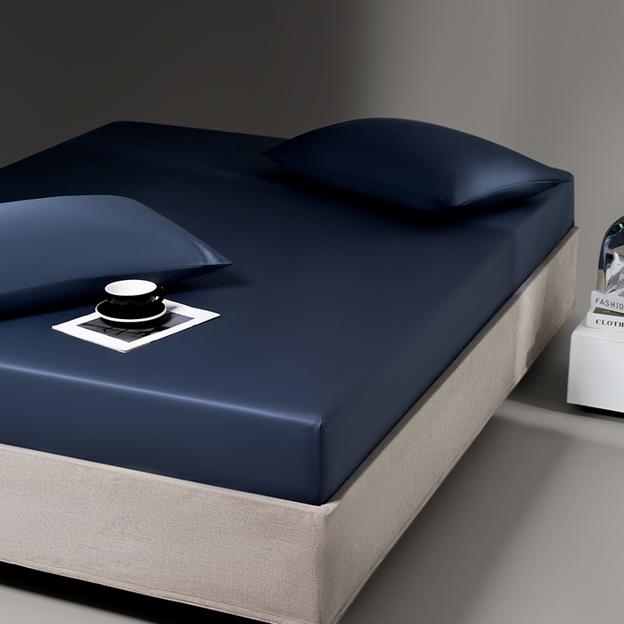 91家纺网 家纺一手货源 找家纺 蓝邻家纺 2025年新款全棉新疆长绒棉单品系列--床笠 时尚灰