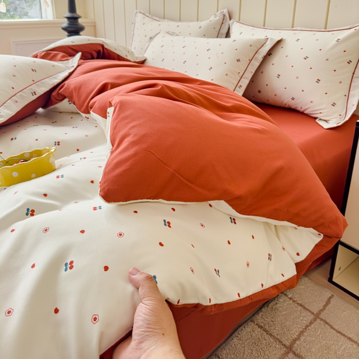 91家纺网 家纺一手货源 找家纺 可思家纺2025新款可思-简单款双层纱套件 小确幸