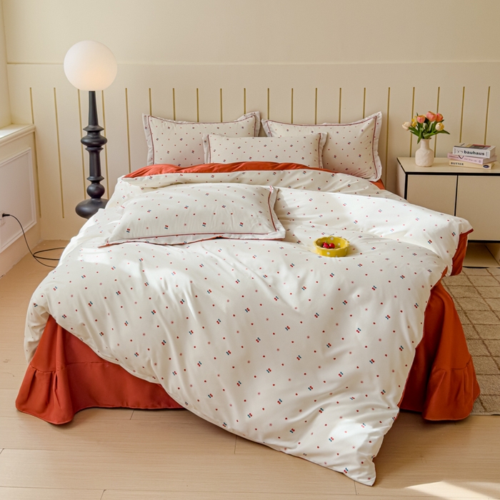 91家纺网 家纺一手货源 找家纺 可思家纺2025新款可思-简单款双层纱套件 小确幸