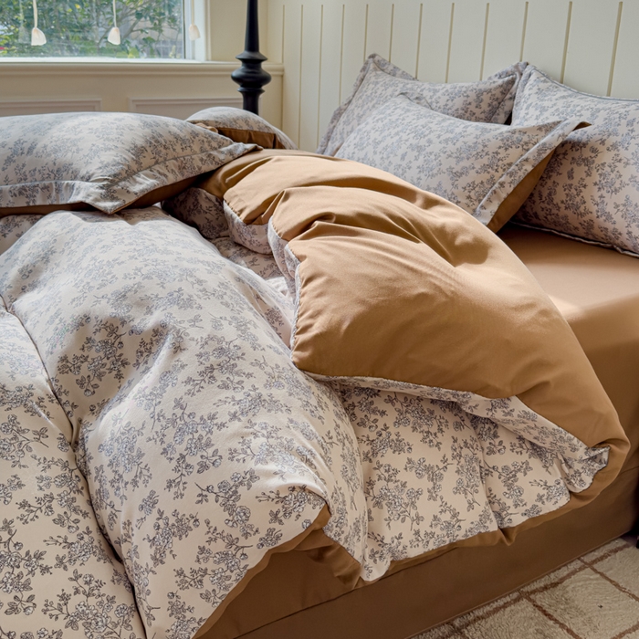 91家纺网 家纺一手货源 找家纺 可思家纺2025新款可思-简单款双层纱套件 木兮