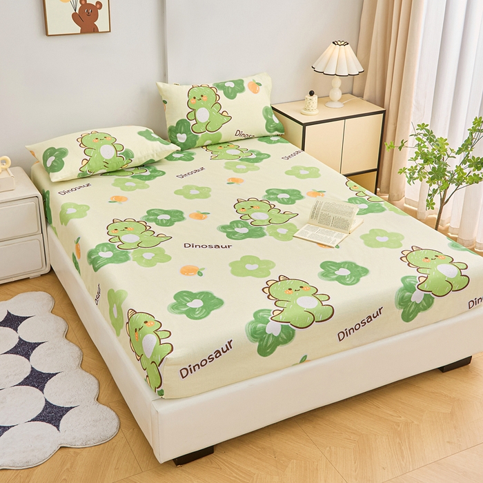 91家纺网 家纺一手货源 找家纺 棉乐町家居  2025新款原棉粗布床笠 兮心