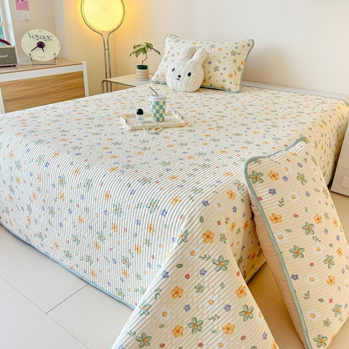 91家纺网 家纺一手货源 找家纺 恒尚居 2025新款全棉床盖床单小清新床垫床褥垫-跑量（四季款） 一路繁花