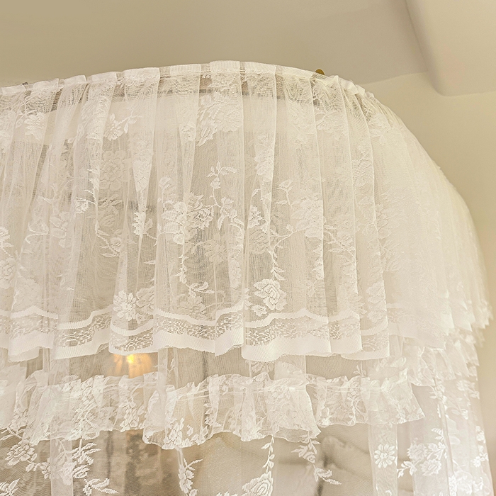 91家纺网 家纺一手货源 找家纺 都市缘蚊帐  2025新款303法式提花蕾丝蚊帐 303可可庄园-奶油白
