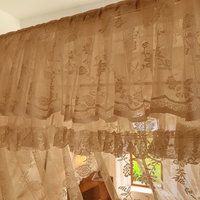 91家纺网 家纺一手货源 找家纺 都市缘蚊帐  2025新款303法式提花蕾丝蚊帐 303可可庄园-奶油玉