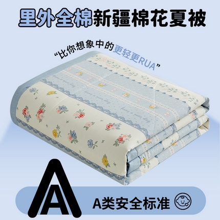 91家纺网 家纺一手货源 找家纺 （总）暖阳【同款地板价】【A类送质检】2025新款印花全棉棉花夏被纯棉空调被