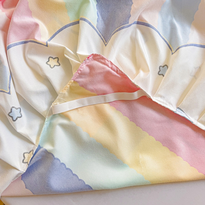 91家纺网 家纺一手货源 找家纺 （总）极梦家纺（支持定制）  2025新款春秋130克加厚植物羊绒磨毛印花单床裙三件套