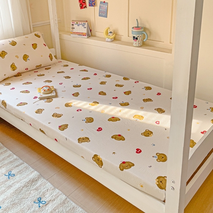 91家纺网 家纺一手货源 找家纺 （总）纽缦家纺 2025新款云感提花双层纱学生床笠