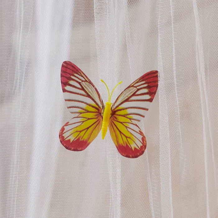 91家纺网 家纺一手货源 找家纺 宝莱利 2025年新款圆顶吊顶蚊帐-公主梦圆顶 白色