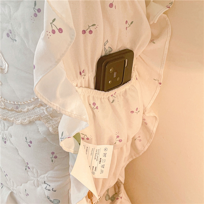 91家纺网 家纺一手货源 找家纺 十个点2025新款亲肤夹棉床头罩 樱桃结