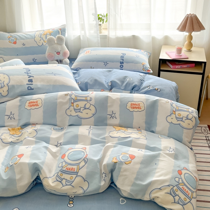 91家纺网 家纺一手货源 找家纺 （总）吉象家纺 2025新款高支密全棉印花四件套12868跑量款