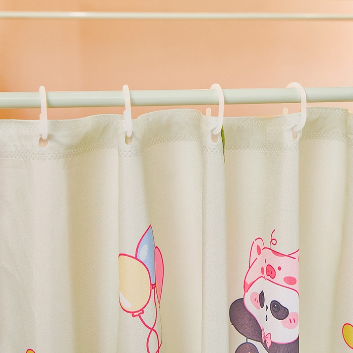 91家纺网 家纺一手货源 找家纺 迪凡保罗蚊帐 2025新款2504专版印花遮光帘上下铺子母蚊帐-城堡款 贪吃熊猫