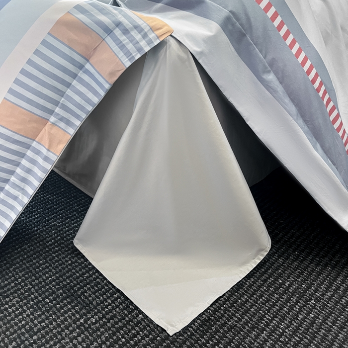 91家纺网 家纺一手货源 找家纺 新方向 2025新款全棉长绒棉数码印花四件套-布拉格之恋 布拉格之恋-爵士灰