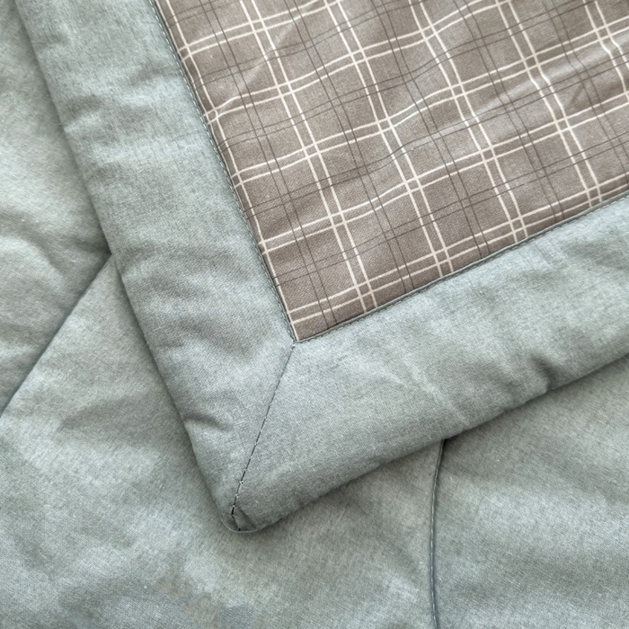 91家纺网 家纺一手货源 找家纺 首爱家纺 2025新款里外全棉夏被手包边新疆棉花夏被空调被夏凉被 简兮