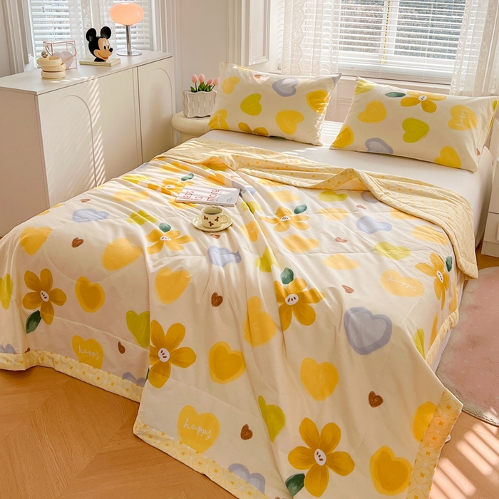 91家纺网 家纺一手货源 找家纺 尊妙被业 2025新款里外全棉印花棉花被纯棉夏被夏凉被全棉棉花夏凉被花心