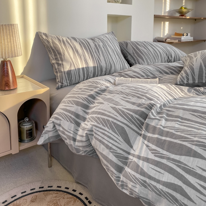 91家纺网 家纺一手货源 找家纺 凡客家居 2025新款60s色织提花系列四件套 佩斯