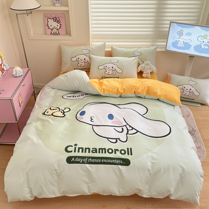 金爱家 2025新款纯棉数码印花大阪三丽鸥四件套 波波狗