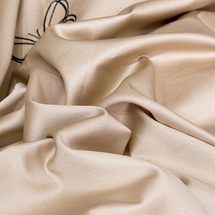 91家纺网 家纺一手货源 找家纺 KA家纺2025春夏新款全棉绣花四件套 雨蝶系列 雨蝶香槟