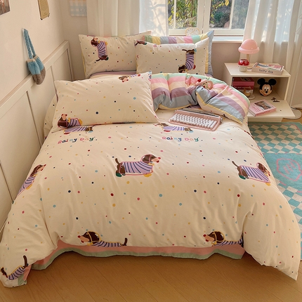 2025春季新款13372全棉印花四件套-卡通系列 莱米