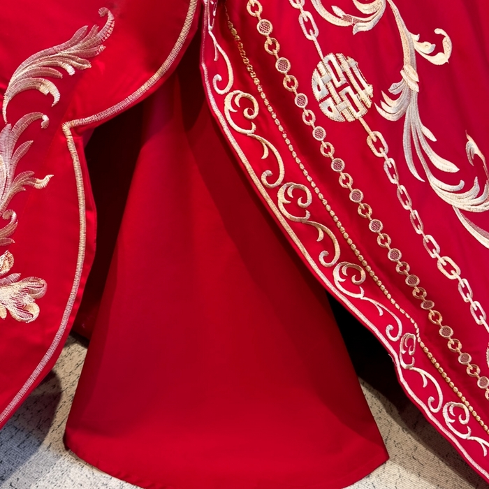 91家纺网 家纺一手货源 找家纺 欧乐蒂 2025新款欧式亲肤棉婚庆四件套 布拉格-红