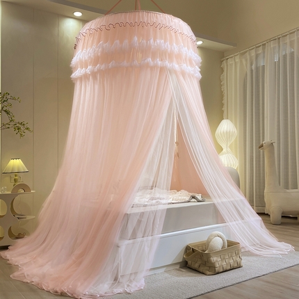 宝莱利 2025年新款圆顶吊顶蚊帐-唯美 香妃玉