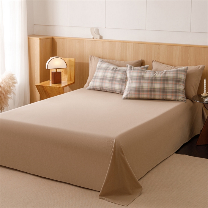 91家纺网 家纺一手货源 找家纺 趣色家纺 2025新款全棉色织水洗棉四件套 乔纳森