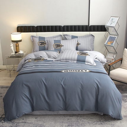 91家纺网 家纺一手货源 找家纺 （总）启航家居2025新款春夏直播爆款全棉大版印花四件套