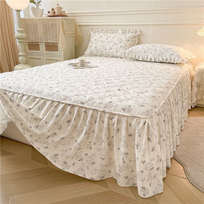 91家纺网 家纺一手货源 找家纺 （总）十个点2025新款针织棉 夹棉床笠式床裙床头罩系列 